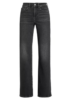 FRAME Le Slim High-Rise Stretch Wide-Leg Jeans