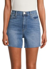 FRAME Le Tour Raw Edge Denim Shorts