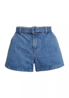 FRAME Le Trouser Belted Denim Shorts