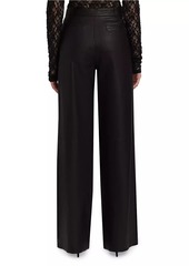 FRAME Leather Wide-Leg Pants