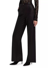 FRAME Leather Wide-Leg Pants