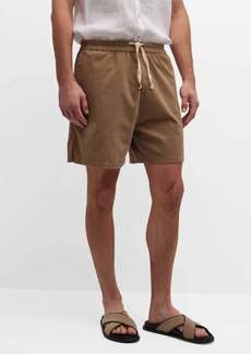 FRAME Light Weight Cord Shorts In Dark Beige