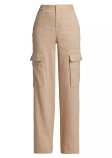 FRAME Linen-Blend Cargo Pants