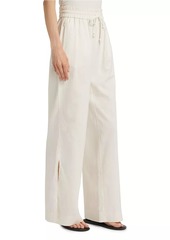 FRAME Linen-Blend Lounge Pants