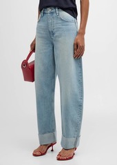 FRAME Long Barrel Raw Cuff Jeans