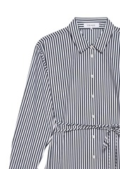 FRAME striped organic cotton shirtdress