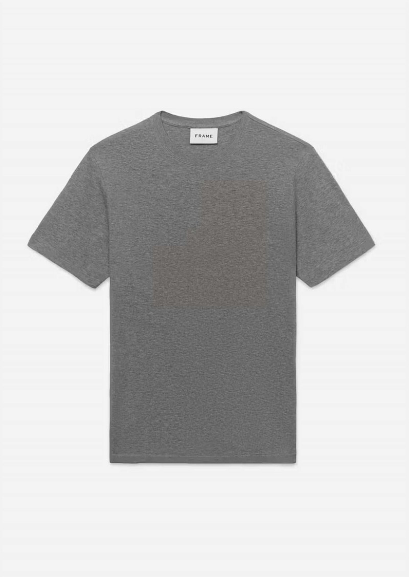 FRAME Men's Duo Fold Tee In Heather Grey