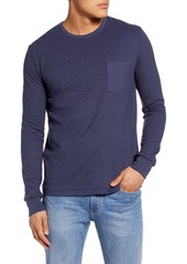 Men's Frame Slim Fit Cotton Blend Long Sleeve Crewneck T-Shirt