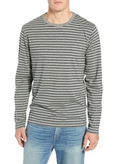 FRAME Striped Long Sleeve T-Shirt in Noir Multi at Nordstrom