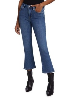 FRAME Mid Rise Bootcut Cropped Jeans