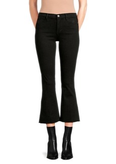 FRAME Mid Rise Cropped Flare Jeans