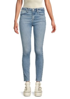 FRAME Mid Rise Cropped Skinny Jeans