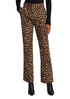 FRAME Mini Boot Cheetah Print Trousers