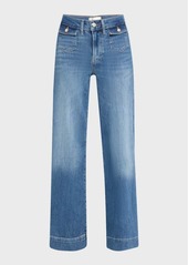 FRAME Patch Pocket Slim Palazzo Jeans