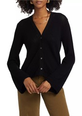 FRAME Pointelle Knit Cardigan