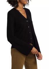 FRAME Pointelle Knit Cardigan