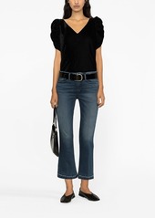 FRAME Quincy cropped flared jeans