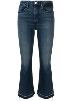 FRAME Quincy cropped flared jeans