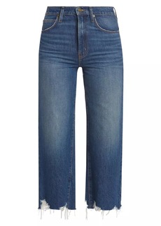 FRAME Relaxed Straight-Fit Crop Jeans