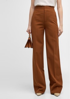 FRAME Relaxed Wide-Leg Trousers