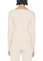 FRAME Ribbed Cashmere-Blend Sweater
