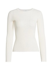 FRAME Ribbed Silk & Cotton Sweater