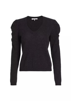 FRAME Ruched Cashmere-Blend Sweater