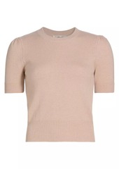 FRAME Ruched-Sleeve Cashmere Sweater