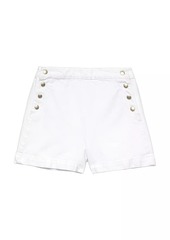 FRAME Sailor Snap Denim Shorts