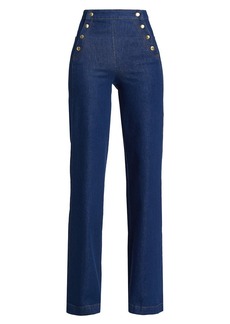 Frame Sailor Snap Wide Leg Jeans | Adele | Denim | Size 26