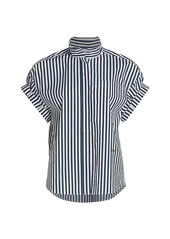 FRAME Sheila Striped Cotton Shirt