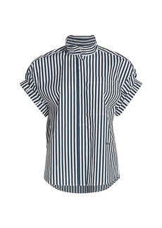 FRAME Sheila Striped Cotton Shirt