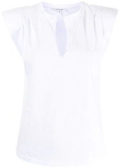 FRAME split-neck T-shirt