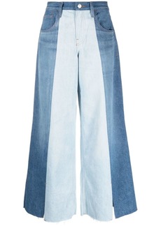 FRAME Split Seam wide-leg jeans