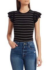 FRAME Striped Wool Knit Top