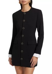 FRAME Suiting Button-Front Minidress