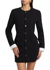 FRAME Suiting Button-Front Minidress