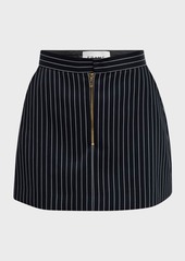 FRAME Tailored Pinstripe Mini Skirt