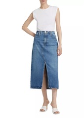 FRAME The Midaxi Denim Skirt