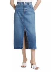 FRAME The Midaxi Denim Skirt