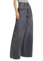 FRAME The Skater Denim Wide-Leg Jeans