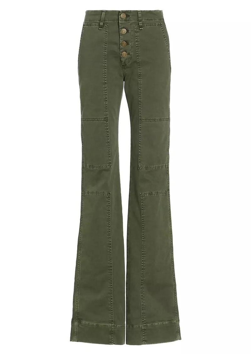 FRAME The Utility High-Rise Flare Jeans