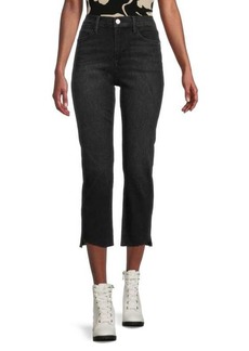 FRAME Tinsley Mid Rise Straight Cropped Jeans