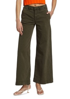 FRAME Tomboy Mid Rise Wide Leg Trousers