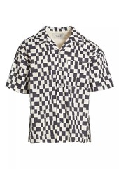 FRAME Vintage Print Camp Shirt