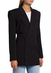 FRAME Wool-Blend Double-Breasted Blazer