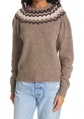 Women's Frame Fair Isle Merino Wool & Cashmere Blend Sweater