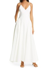 FRAME Malibu Maxi Dress in Blanc at Nordstrom