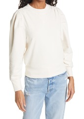 FRAME Shirred Shoulder Sweatshirt