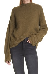 FRAME Wool Blend Swingy Mock Neck Sweater in Surplus at Nordstrom